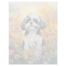 Shih Tzu -  8.5" x 11" Stationery Sheet