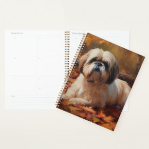 Shih Tzu à l'automne Feuilles automne Inspire