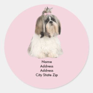 Shih Tzu Address Label