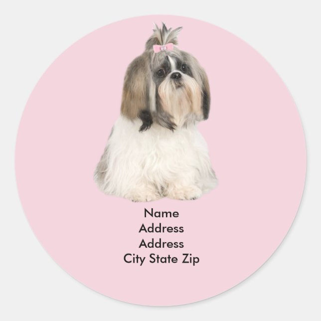 Shih Tzu Address Label (Front)