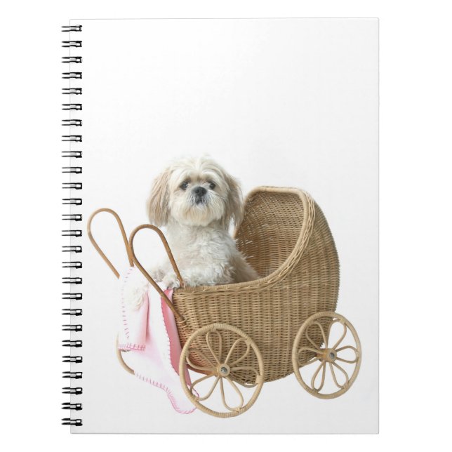 Shih Tzu baby carriage Notebook (Front)