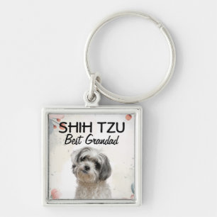Shih Tzu Best Grandad Keychain
