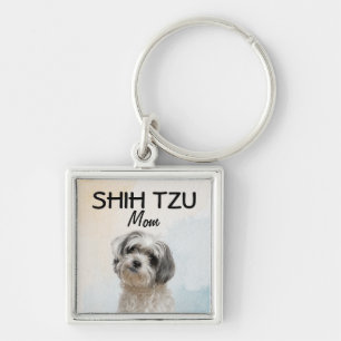 Shih Tzu Best Mom Keychain