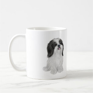 Shih Tzu - black and white (by JF) Coffee Mug