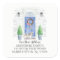 Shih tzu Blue Door New Address Label Sticker