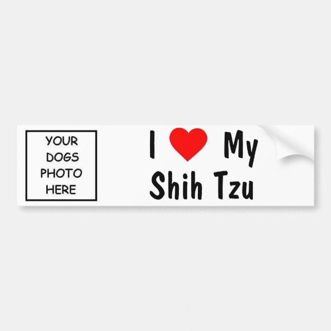 Shih Tzu Bumper Sticker (Front)