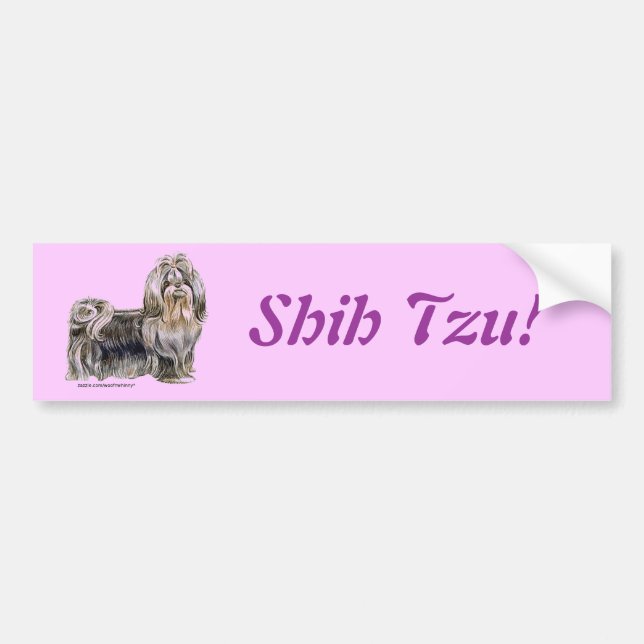 Shih Tzu Bumper Sticker (Front)