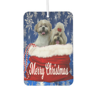 Shih tzu Car Air Freshener/Add Your Dog's Picture Air Freshener