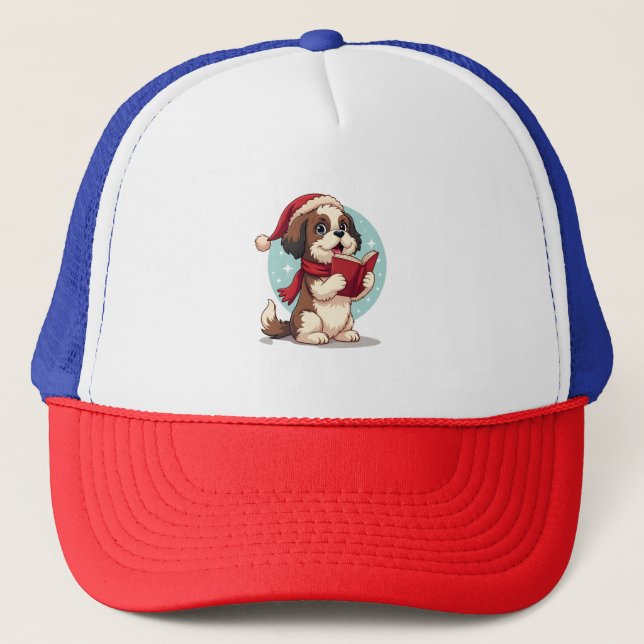Shih Tzu Carol Singer Trucker Hat (Front)