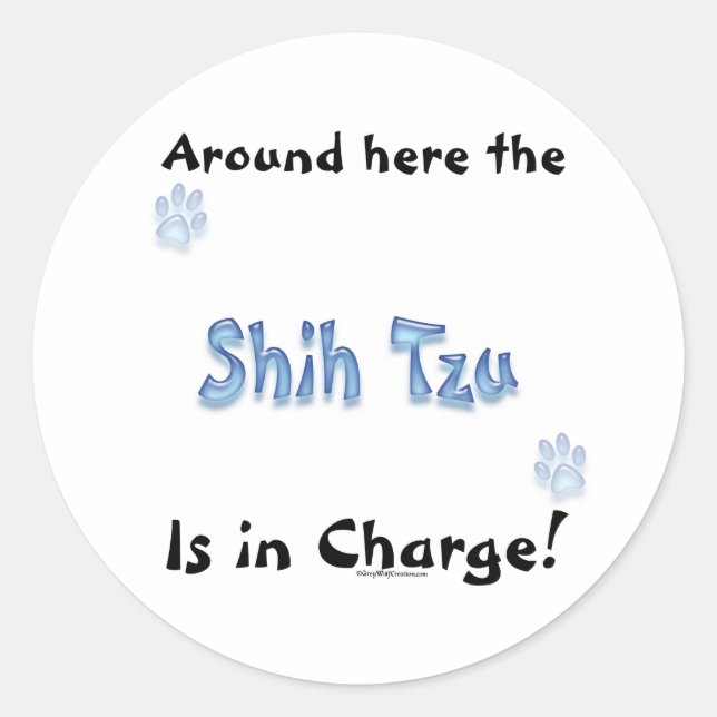 Shih Tzu Charge - Sticker (Front)