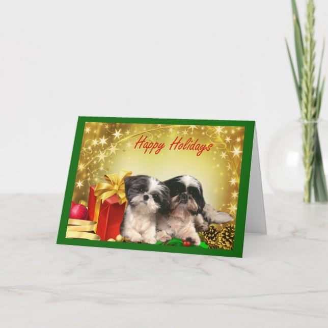 Shih Tzu  Christmas Card Gifts (Front)