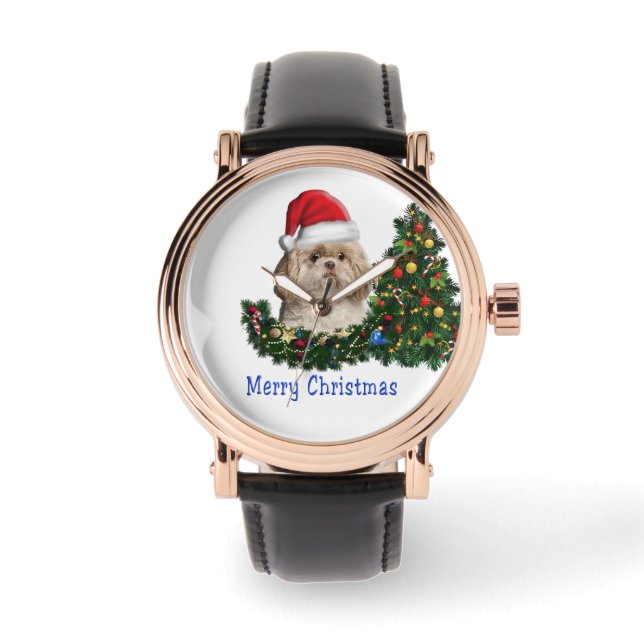 Shih tzu Christmas Watch (Front)