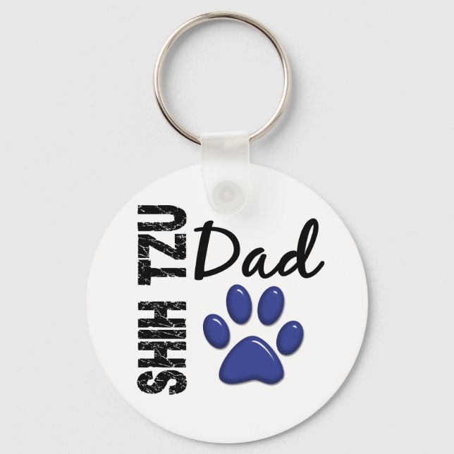 Shih Tzu Dad 2 Keychain (Front)