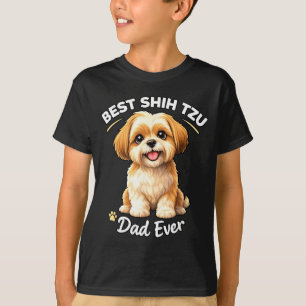 Shih tzu dad ever cute dog dad pride T-Shirt