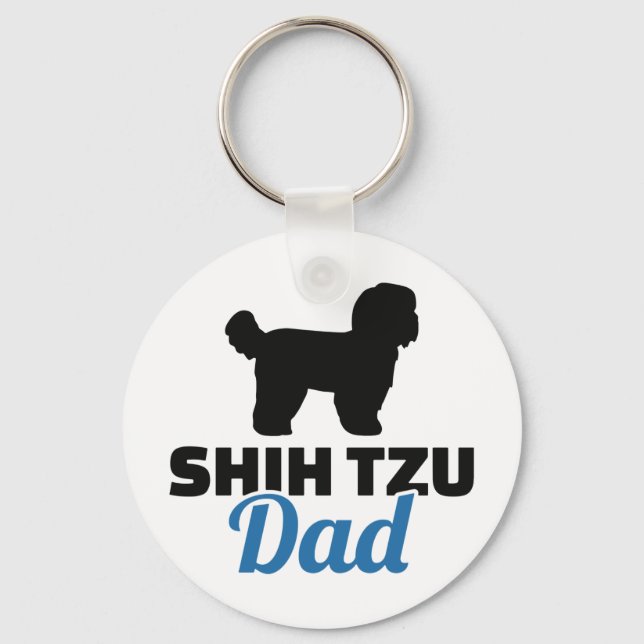 Shih Tzu Dad Keychain (Front)