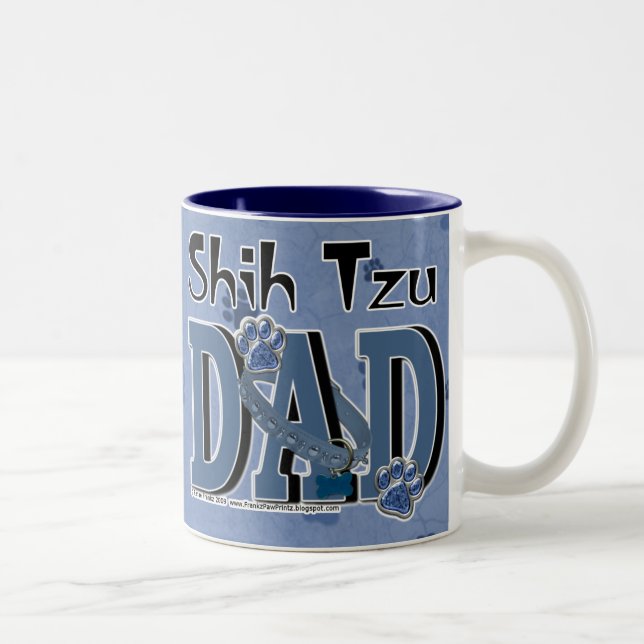 Shih Tzu DAD Two-Tone Coffee Mug (Right)