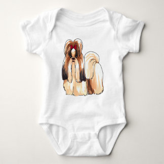 Shih Tzu Dog Baby Bodysuit