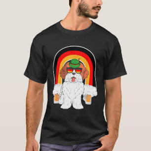 Shih Tzu Dog Beer Oktoberfest Prost German Flag    T-Shirt