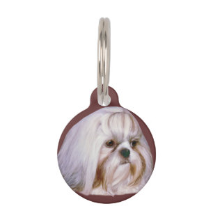 Shih Tzu Dog Customizable Pet Tag
