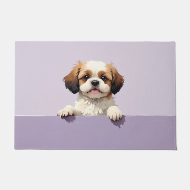 Shih Tzu Dog Doormat Art (Front)