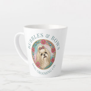 Shih Tzu Dog Grooming Latte Mug