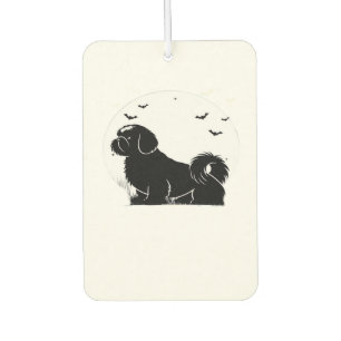 Shih Tzu Dog � Halloween Moon Silhouette Classic T Air Freshener