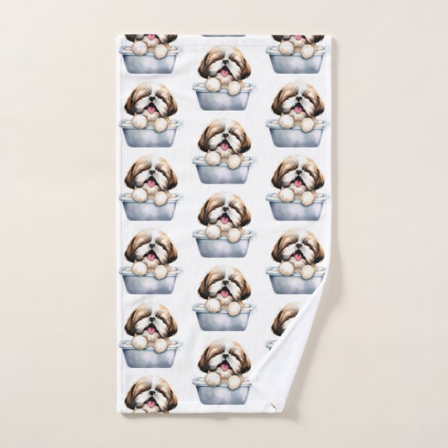 Shih Tzu Dog Hand Towel (Hand Towel)