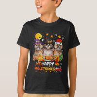 Shih Tzu Dog Happy Halloween Thanksgiving Merry Ch