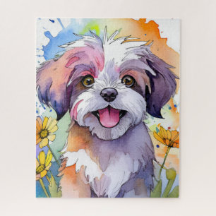 Shih Tzu Dog Jigsaw Puzzle