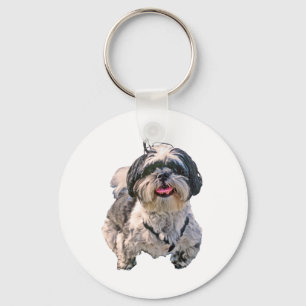 Shih Tzu Dog Keychain