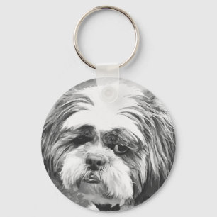 SHIH TZU DOG  KEYCHAIN