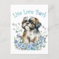 Shih Tzu Dog Mom Floral