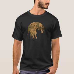 Shih Tzu Dog Moon Halloween Costume Dog Lover Pull T-Shirt