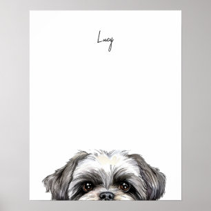 Shih Tzu Dog Personalized Print
