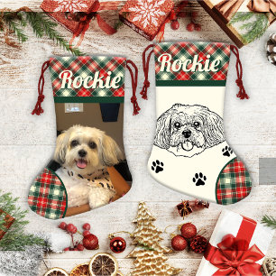 Shih Tzu Dog Personalized Small Christmas Stocking