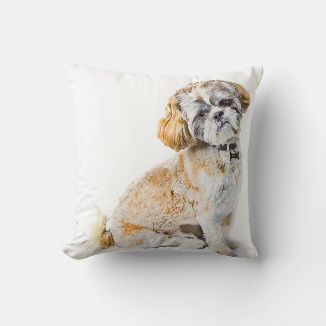 Shih Tzu Dog Pillow/Cushion Throw Pillow (Front)