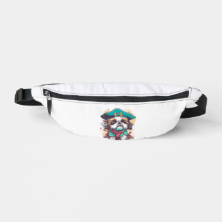 Shih Tzu Dog Pirate Fanny Pack