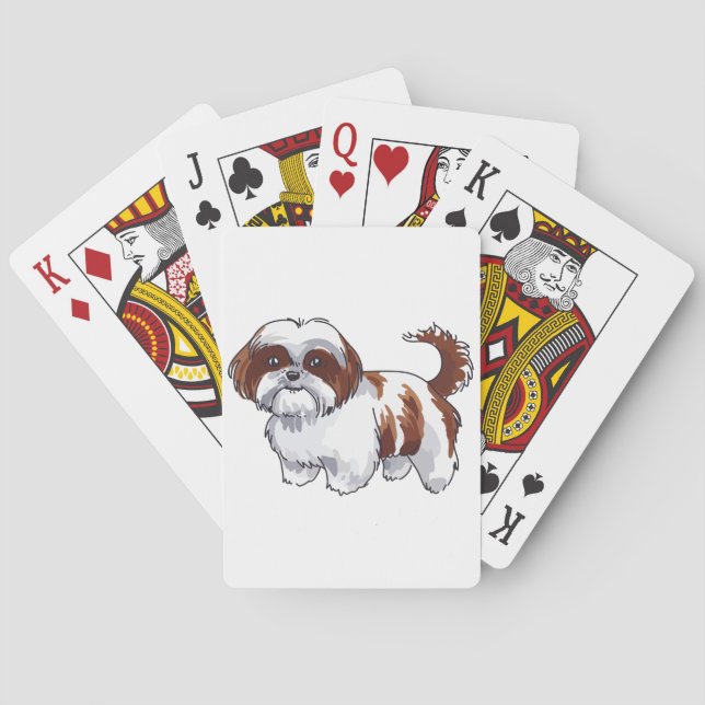 Shih Tzu Dog Playing Cards (Back)