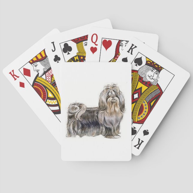 Shih Tzu Dog Playing Cards (Back)