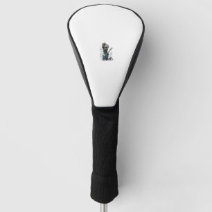 Shih Tzu dog Playing Electric Guitar Rock Golf Head Cover