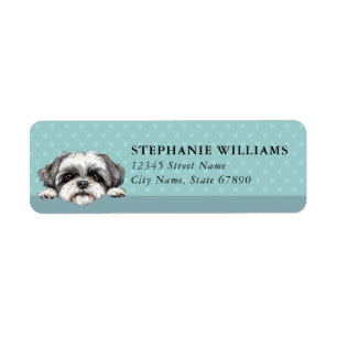Shih Tzu Dog Return Address Labels