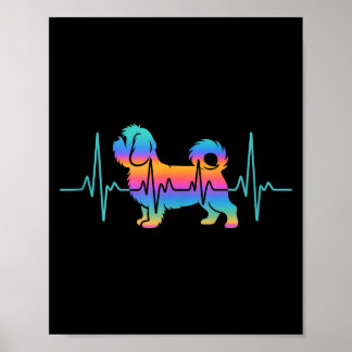 Shih tzu dog shihtzu dog heartbeat shitzhu funnySh Poster