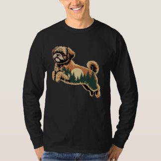 Shih Tzu Dog Shihtzu Dog Nature Forest Shitzhu Shi T-Shirt
