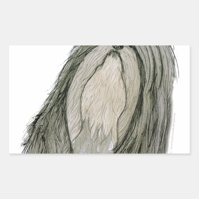 Shih Tzu dog, tony fernandes Sticker (Front)