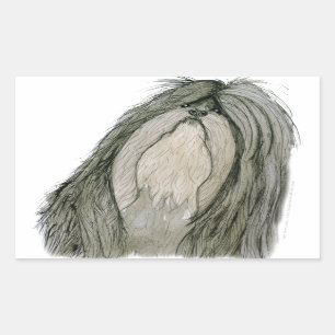 Shih Tzu dog, tony fernandes Sticker