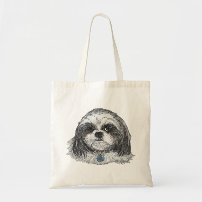 Shih Tzu Dog Tote Bag (Front)