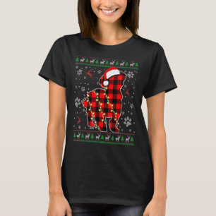 Shih Tzu Dog Xmas Santa Hat Ugly Christmas Sweater