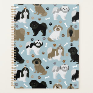 Shih Tzu Dogs Paws and Bones Planner
