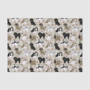Shih Tzu Dogs Paws and Bones Tissue Paper
