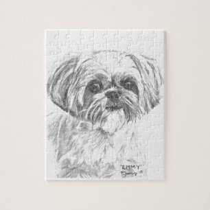 Shih Tzu Drawing Jigsaw Puzzle
